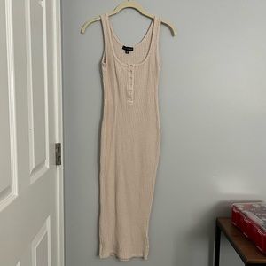 JLUXLABEL ribbed midi tank dress